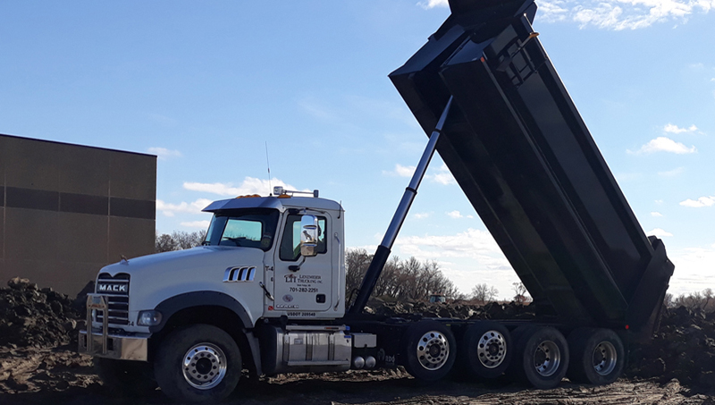 Services - Black Dirt, Clay, and Aggregate Products - Lenzmeier Trucking, Inc. - Excavation Contractor - 780 2nd Ave NW - PO Box 794 - West Fargo, ND 58078 - (701) 282-2251